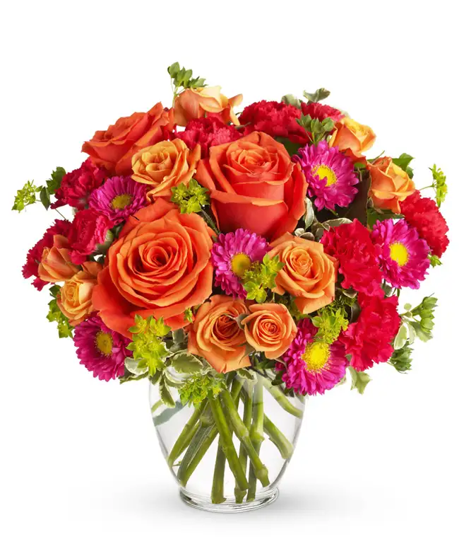 Soft floral arrangement for sympathy flowers in Cheshire