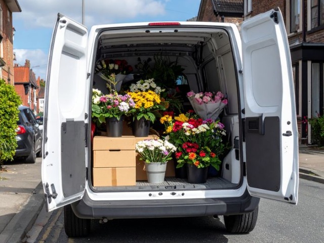 Premium rose box for corporate floral gift in Cheshire